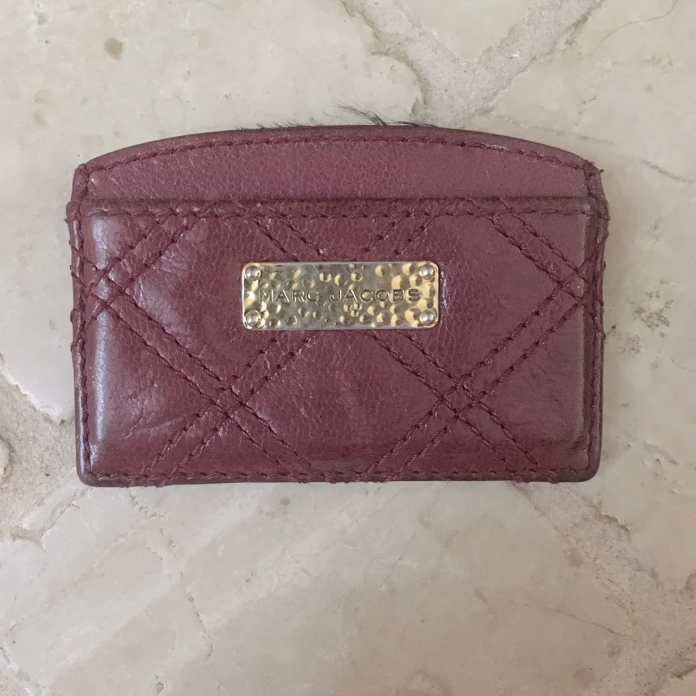 Marc Jacobs Cardholder Wallet | Leather Quilted | Work Polished Luxury